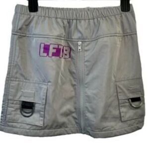 LF the brand Gray Elastic Waistband Skirt size small